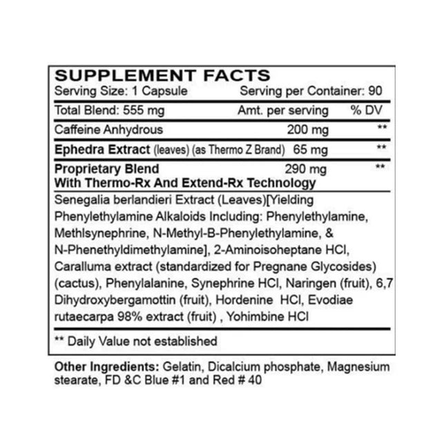 BLACK MAMBA HYPER RUSH FAT BURNER