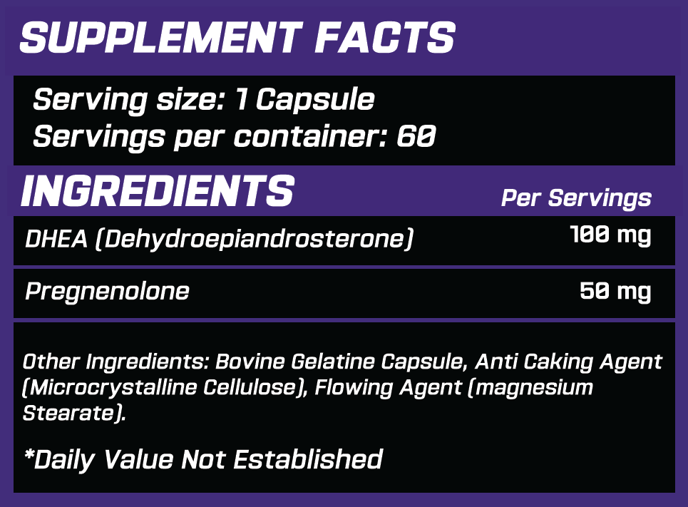 GRIMLABS DHEA 100MG 60 CAPS