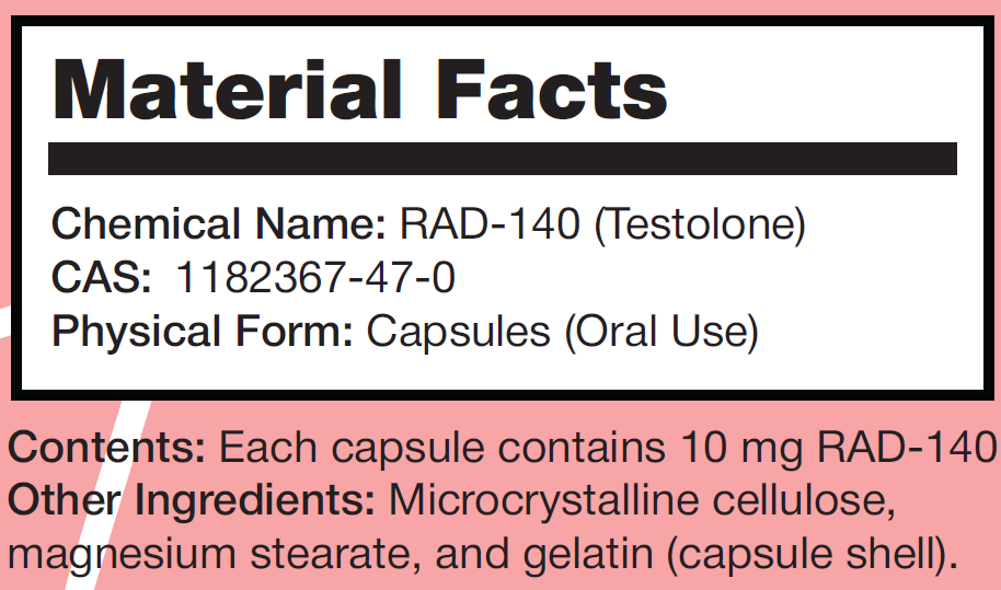 RAD-140 10 MG 30 KAPSÜL