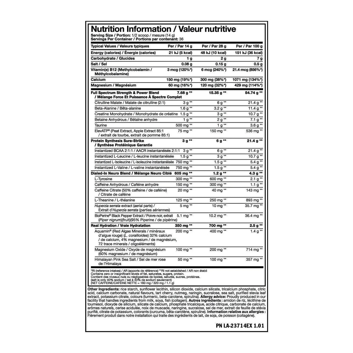 MUTANT MADNESS ALL-IN MADNESS PREWORKOUT 504 GR