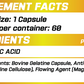 GRIMLABS DAA (D-ASPARTIC ACID) 500MG 60 SERVINGS