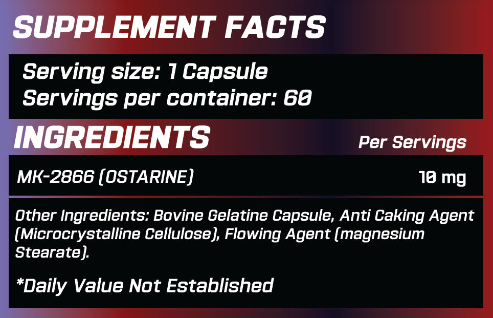 GRIMLABS WRATHFUL MK-2866 (OSTARINE) 60 CAPS