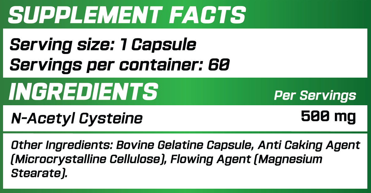 GRIMLABS N.A.C. (N-ACETYL CYSTEINE) KARACİĞER KORUYUCU 500MG 60 CAPS