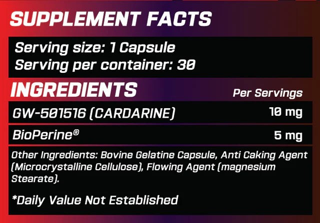 GRIMLABS SPECTRE CARDARINE 10MG 30 CAPS